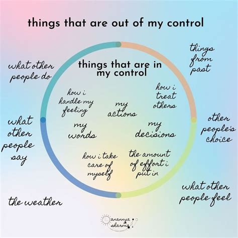 Circle of my control in 2020 | Circle of control, Control quotes ...