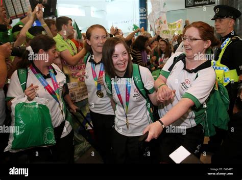 team ireland special olympics homecoming special olympics team ireland athletes arrive back at