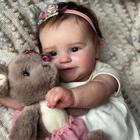 boneca bebê reborn mel realista pintada a mão corpo silicone 50cm boneca reborn original silicone