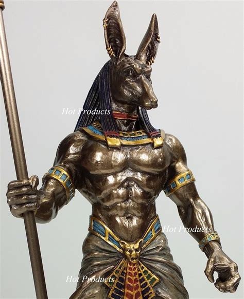 10 Egyptian Anubis Jackal W Cobra Scepter Grelly Uk