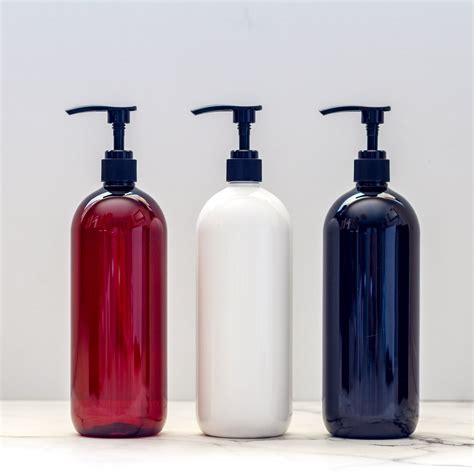 250ml cylinder hdpe plastic shampoo bottle. 500 ml & 1L Pump Bottles - Plastic PET bottle with lotion ...