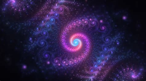 Wallpaper Abstract Galaxy Artwork Purple Violet Spiral Nebula