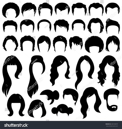We did not find results for: Hair Silhouettes Woman Man Hairstyle Stock Vector ...