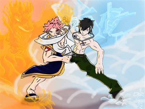 natsu and gray by areon1 on deviantart