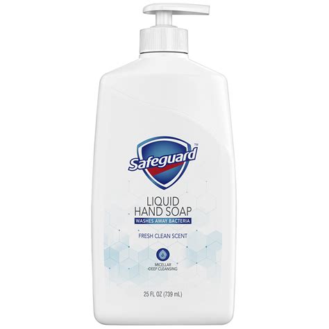 Safeguard Liquid Hand Soap Pump Bottle Fresh Clean Scent 739 Ml