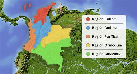 Regiones Geografía Información General Colombia Info