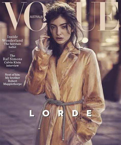 LORDE For Vogue Magazine Australia October 2017 HawtCelebs