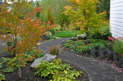 AFTER: New Curving Gravel Path - Traditional - Landscape - Portland - by Visionscapes NW ...