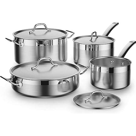 Cooks Standard Professional Stainless Steel Cookware Set PC PC Silver Amazon Com Mx