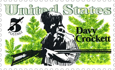 Usps Stamps Happy Birthday Davy Crockett Born On August 17