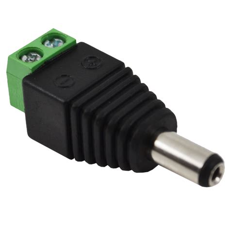 10 X 12v Dc Male Power Connector Adapter Plug Jack Socket For Cctv