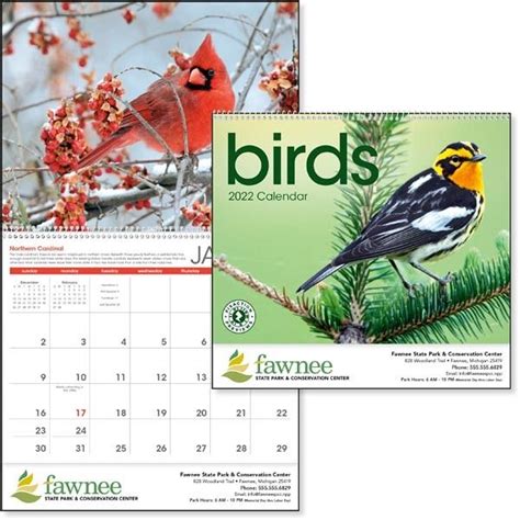 Birds 2022 Calendar Everythingbranded Usa