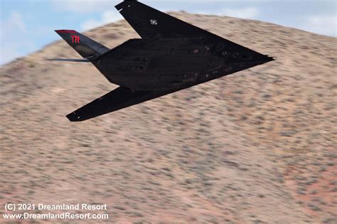 F 117 Aggressors Photographed Low Over The Nevada Desert During Red