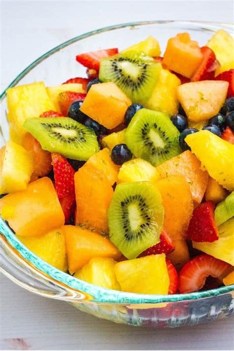 Fruit salad recipe with orange poppy seed syrup. Refreshing Honey Lime Fruit Salad - Margin Making Mom