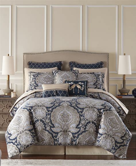 Croscill Valentina Medallion Design Woven Jacquard Bedding Comforter