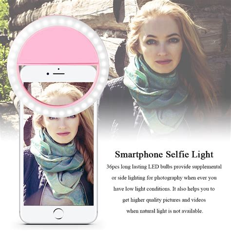 Draagbare Mobiele Telefoon Leds Selfie Lamp Selfie Led Ring Licht