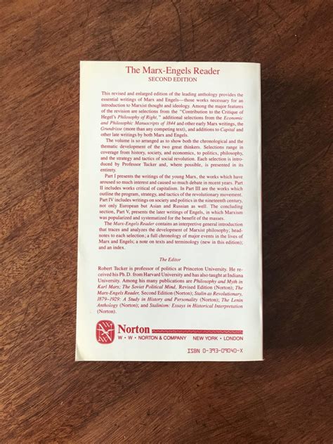 The Marx Engels Reader Second Edition Tantalus Books