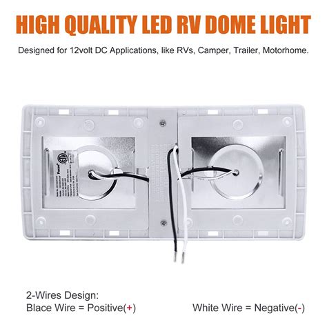 Buy Facon Led 12volts Rv Pancake Light Double Ceiling Dome Light Under