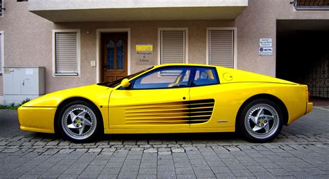 ferrari, Testarossa, 512, Tr, F512, M, Supercars, Cars, Italia, Jaune