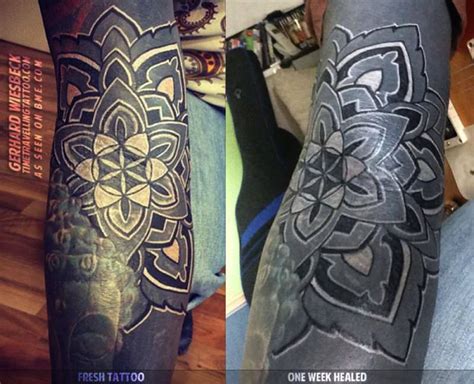 Black Tattoo Healed Moansmirissa