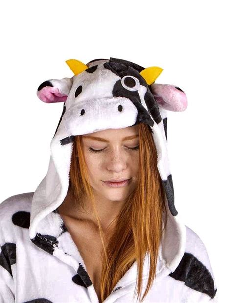 Cow Onesie Costume Pajamas Anime Cosplay Adult Outfit Etsy