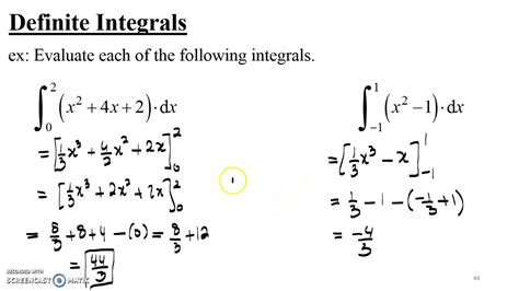How To Solve Definite Integrals