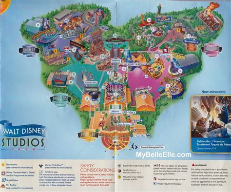 Walt Disney Studio Park Paris Map Mamorphia