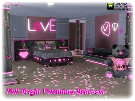 Jomsims Full Bright Valentines Bedroom