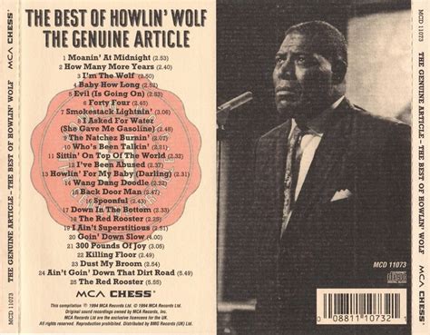 Howlin Wolf The Genuine Article The Best Of Howlin Wolf 1994