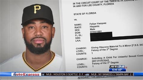 Pittsburgh Pirates Pitcher Felipe Vazquez Set To Appear In Westmoreland