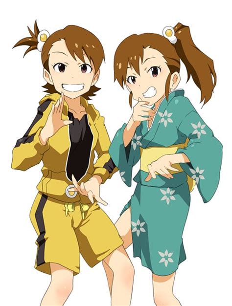 the idolm ster futami ami futami mami araragi tsukihi cosplay idolmaster anime anime images