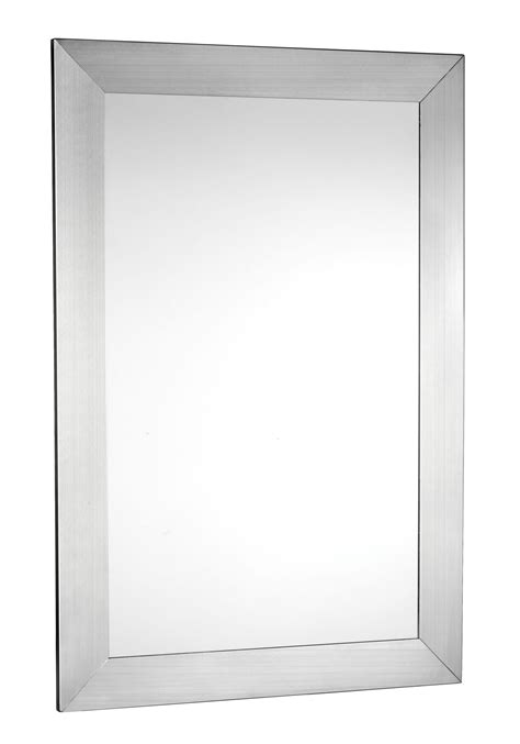 Homcom 22 x 24 stainless steel bathroom wall mirror double door medicine cabinet. Croydex Parkgate Mirror with Brushed Stainless Steel Frame ...