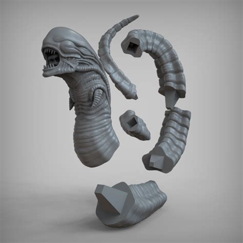 Alien Chestburster 3D Model 3D Printable CGTrader