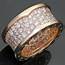BULGARI BZERO1 Diamond 18k Rose Gold Band Ring MTSJ12648
