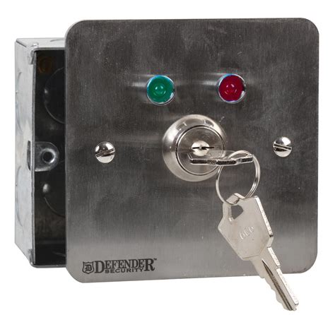 Led Keylock Switch Maintained Contact Defender Security Cpc