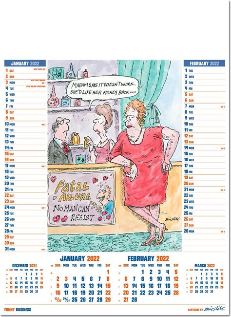 Funny Business Calendar 2022 Rose Calendars