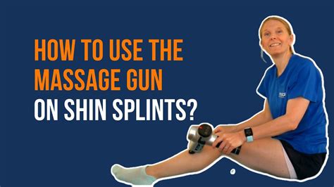 How To Use The Massage Gun On Shin Splints Youtube