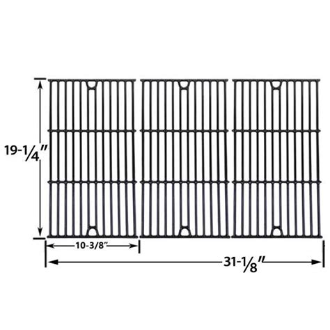 3 Pack Gloss Cast Iron Cooking Grid Replacement For Virco Charmglow