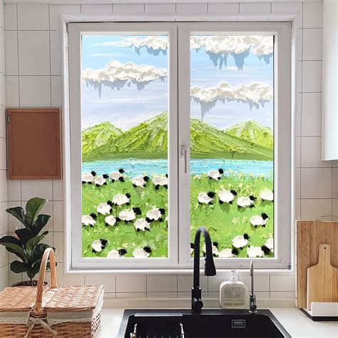 Customized Frosted Electrostatic Sticker Transparent Opaque Bathroom
