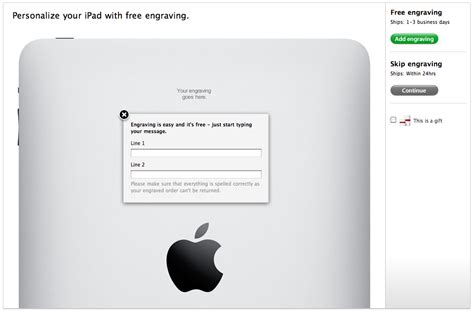 I have come up with some ideas, which i will list below, and i would like your opinion on … Apple Offers Free iPad Engraving In Time For The Holidays