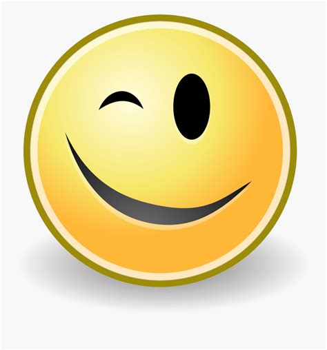 Animated Smiley Face Wink Free Transparent Clipart Clipartkey Images
