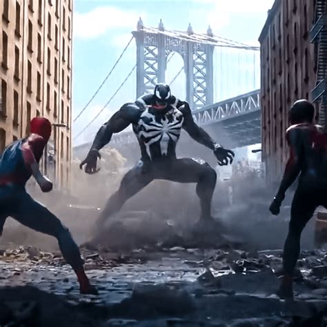 Spider Man 2 Ps5 First Footage Of Venom Vs Peter And Miles Released