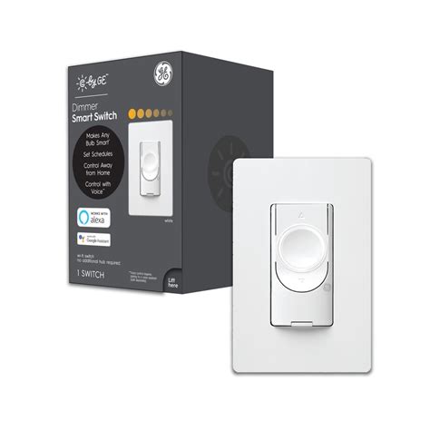 Ge Smart C By 2 Amp Multi Location White Wi Fi Touchless Light Switch