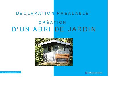 Declaration Travaux Modele Notice Explicative Abri De Jardin