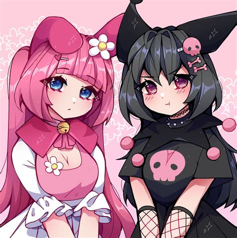 My Melody And Kuromi By Jaalidraws On Deviantart