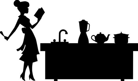 Free Image On Pixabay Kitchen Woman Silhouette Chef Silhouette