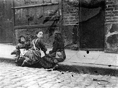 Children London Slums Twine Court Bw Photo 19th Century Photo