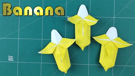 Origami Banana Tutorial Easy Banana Origami 3d Paper Craft Fruits