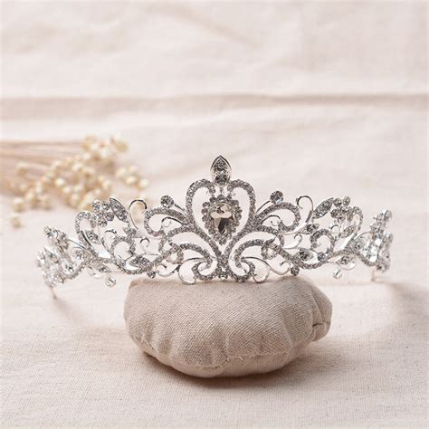 Fashion European Bride Headwear Crystal Rhinestone Crown Tiara Bridal