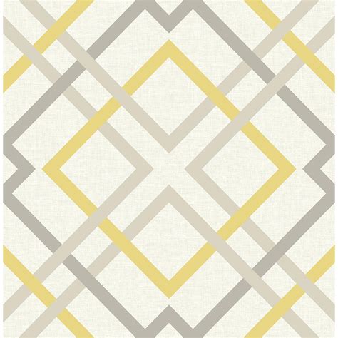 A Street Puzzle Yellow Geometric Wallpaper 2697 22623 The Home Depot